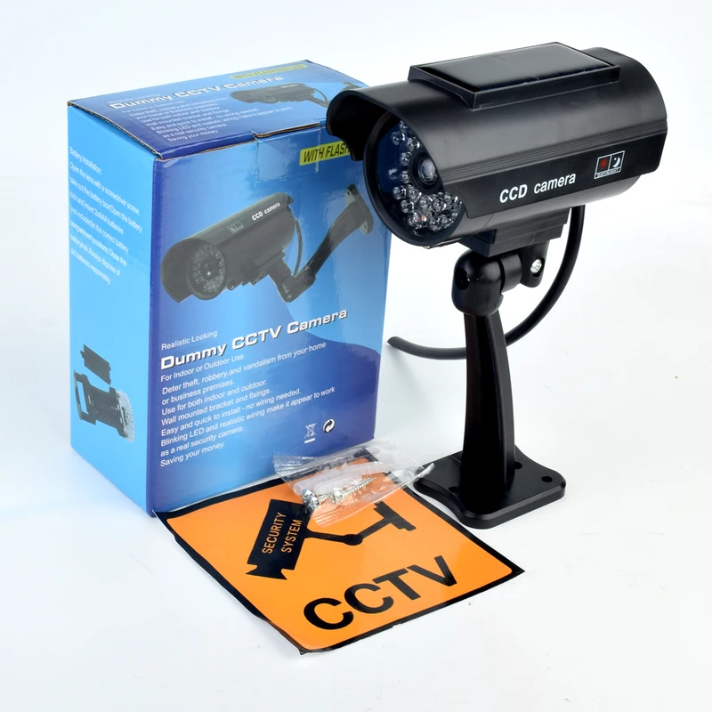 Solar Security Light - Cámara de Seguridad Falsa con Energía