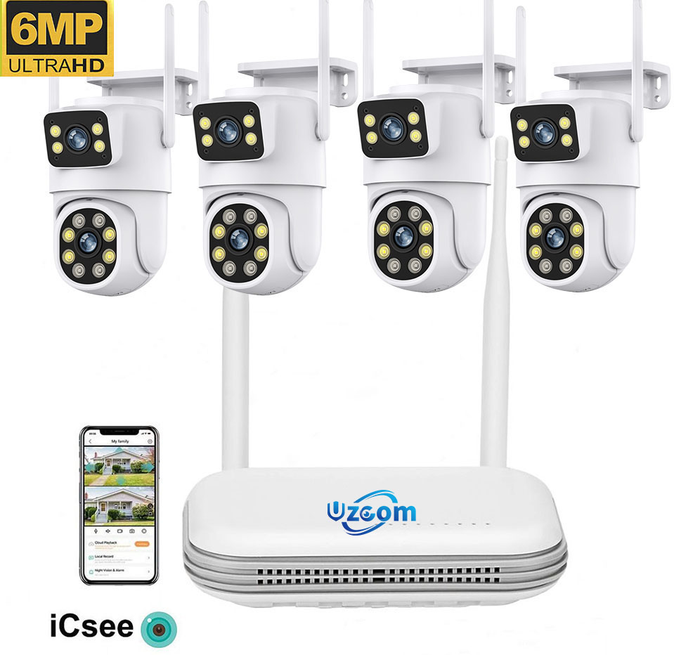 Home Security Kit With Camera - Kit NVR Wifi con Cámara IP