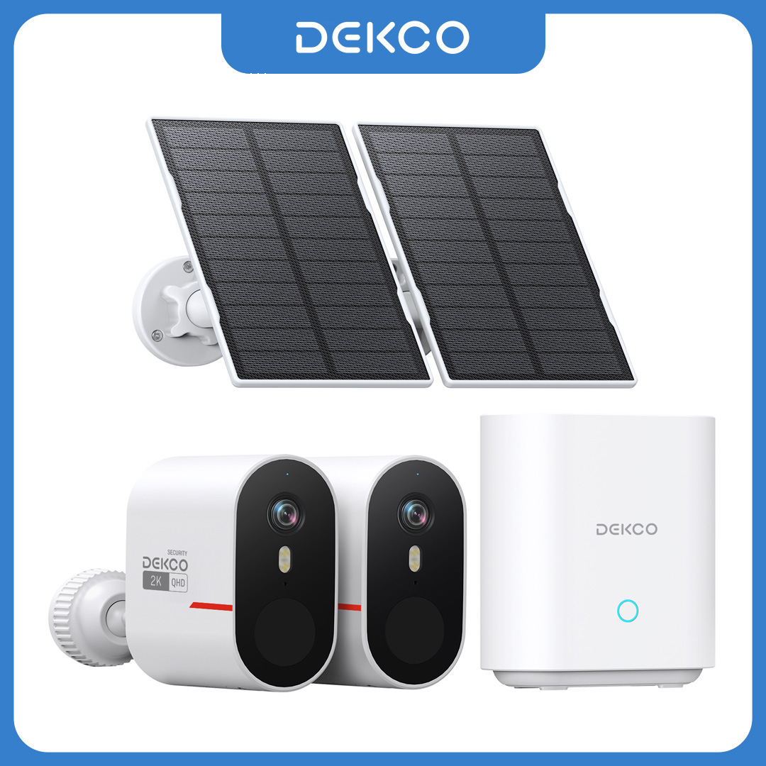 Home Security Kit With Camera - Sistema de Cámara Solar WiFi Dekco