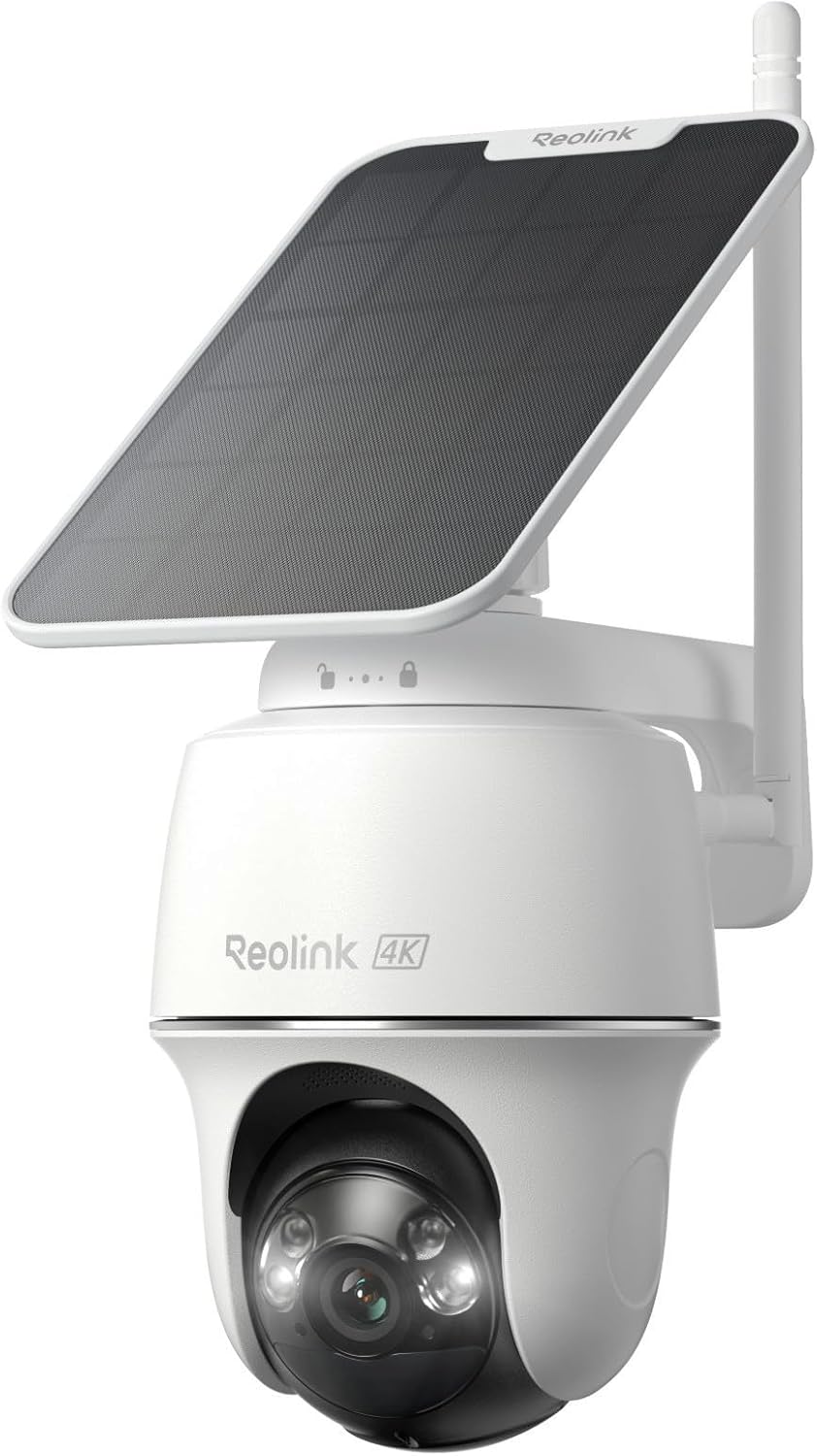 Home Security Cameras No Subscription - Cámara de Seguridad Solar 4K para