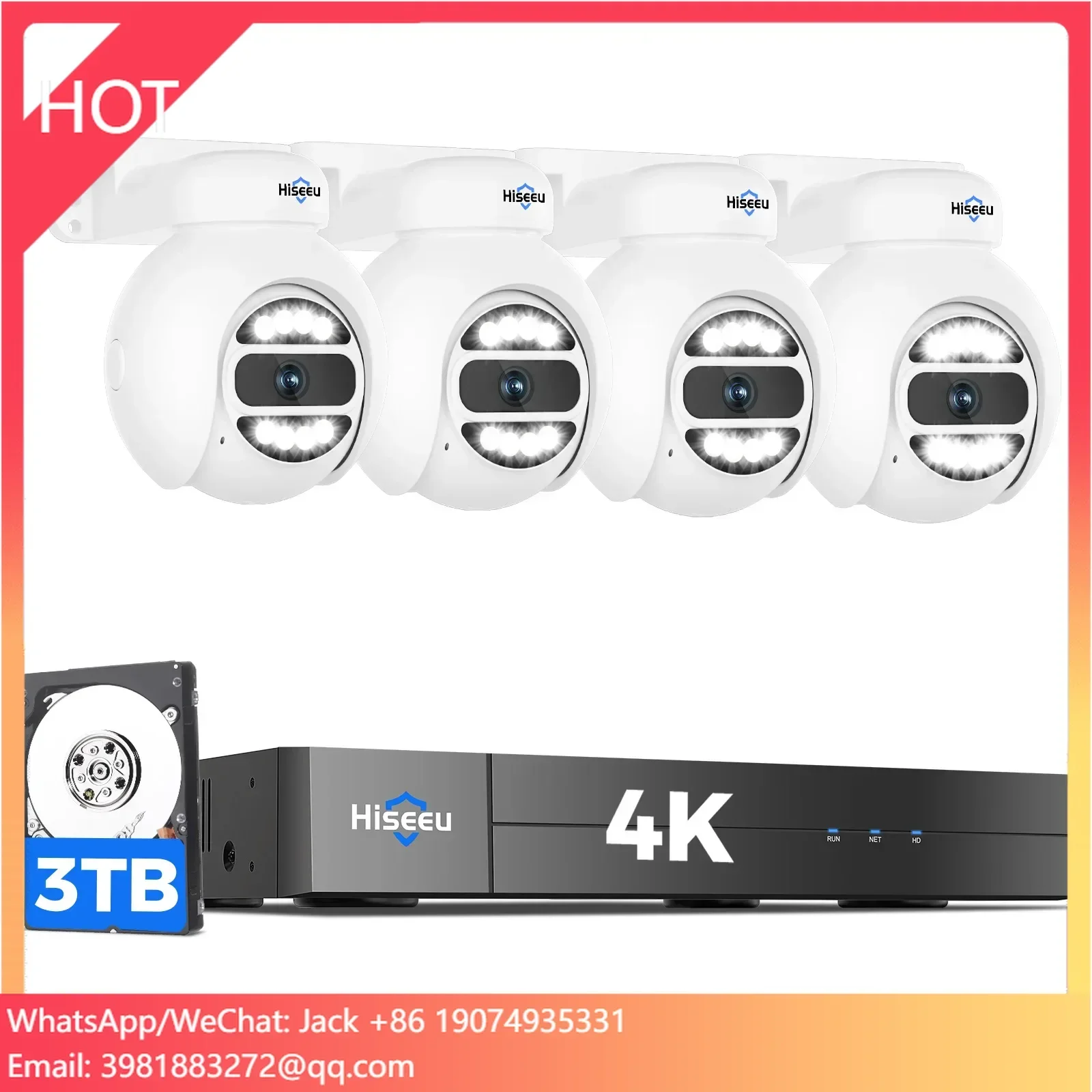 Home Security Kit With Camera - Sistema de Cámara de Seguridad CCTV
