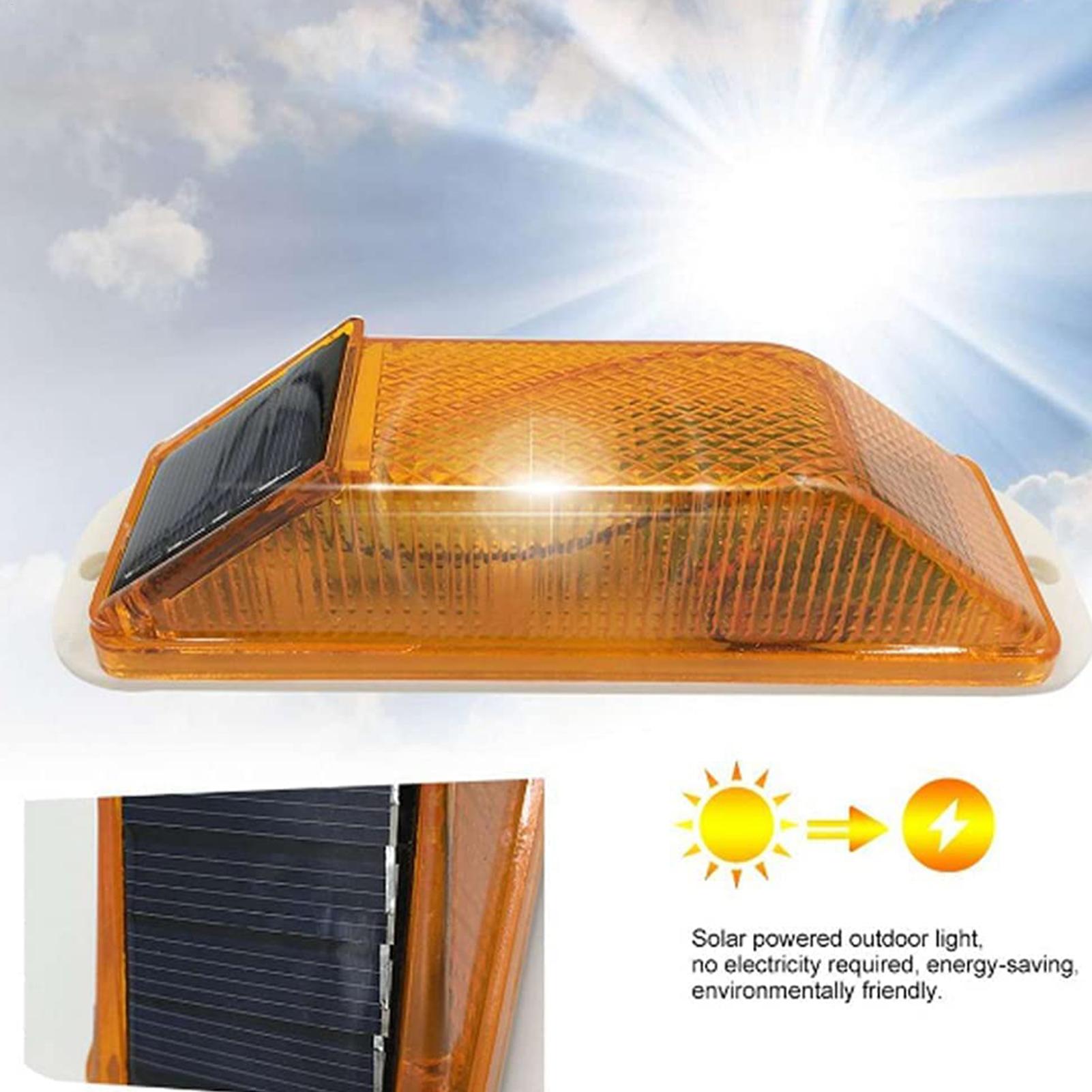 Solar Security Light - Lámpara de Advertencia Estroboscópica Solar LED,