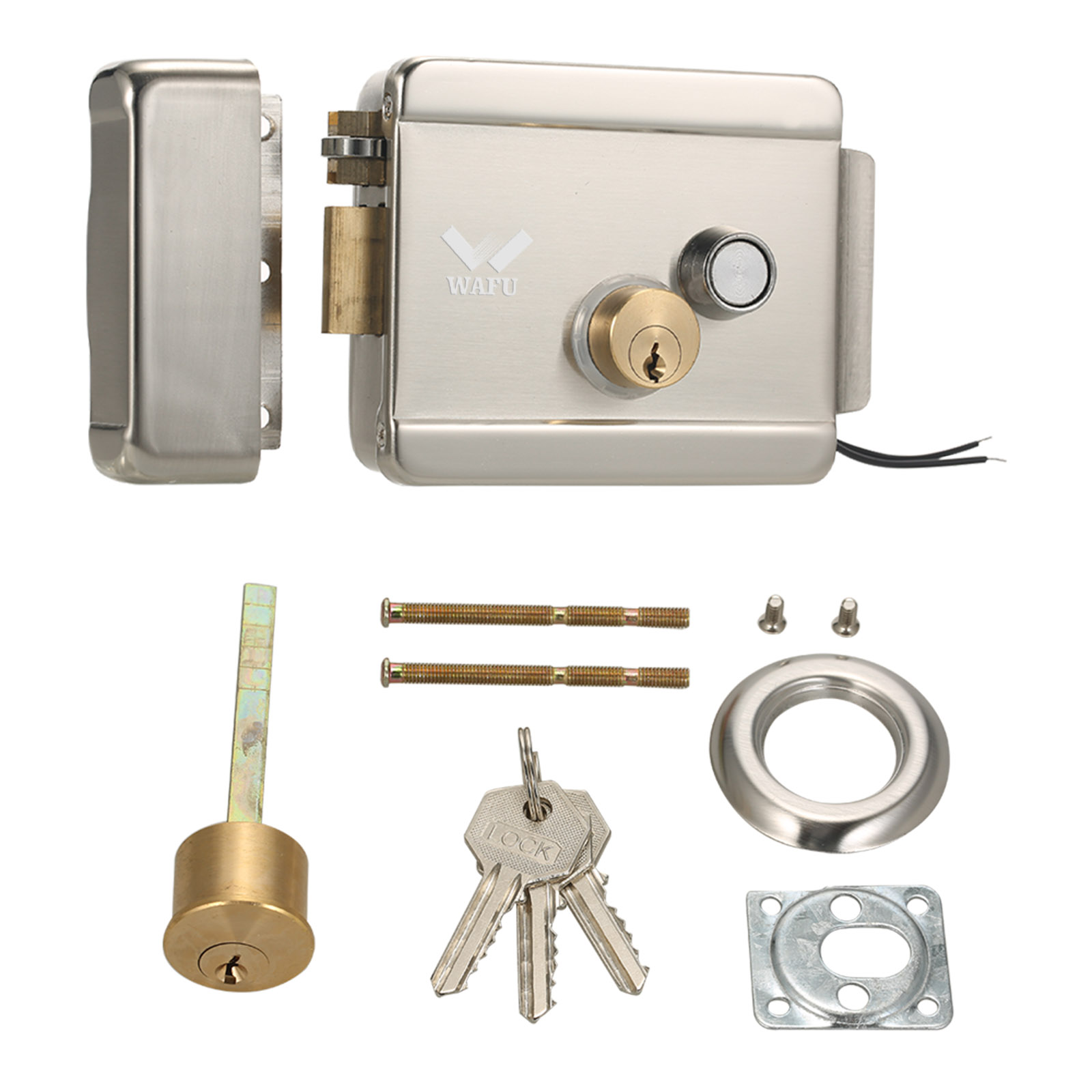 Home Security Officer - WAFU-cerradura de puerta eléctrica inteligente, cerrojo