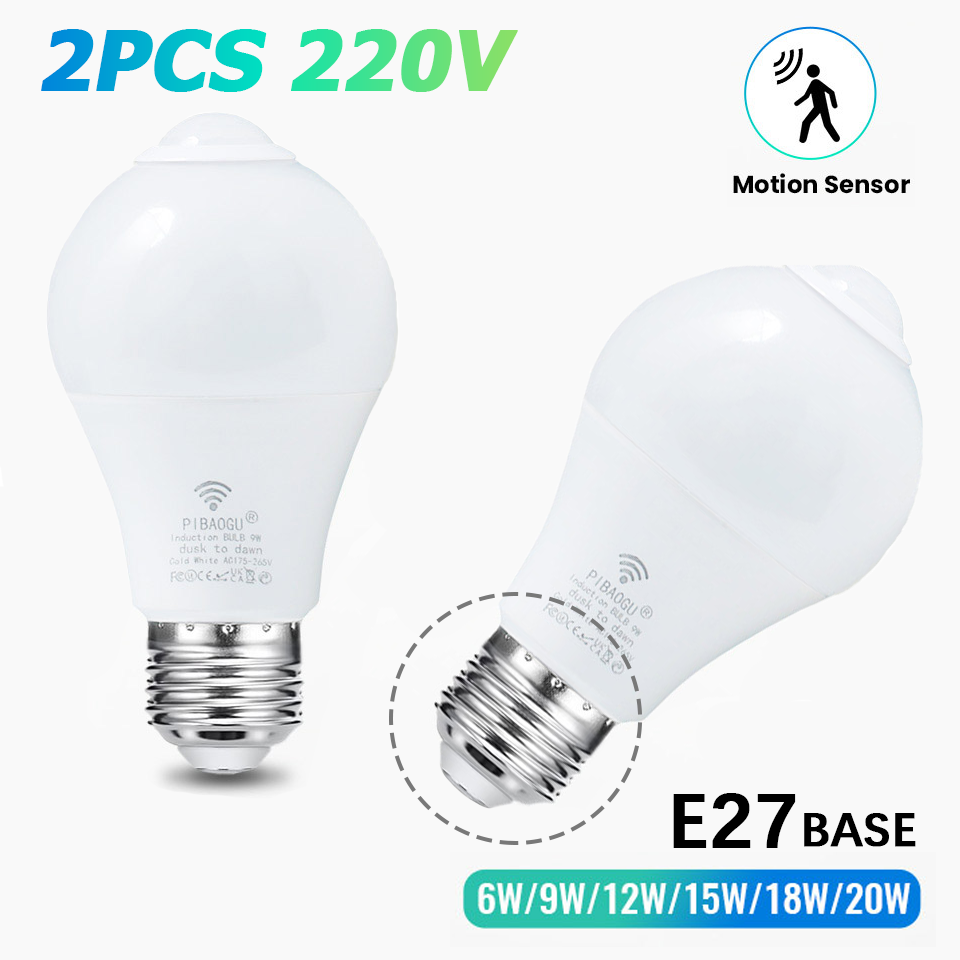 Home Security Beams - 2 uds bombilla LED con Sensor