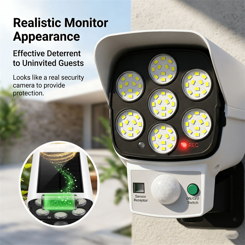 Home Security Beams - Cámara de Seguridad Falsa con Energía