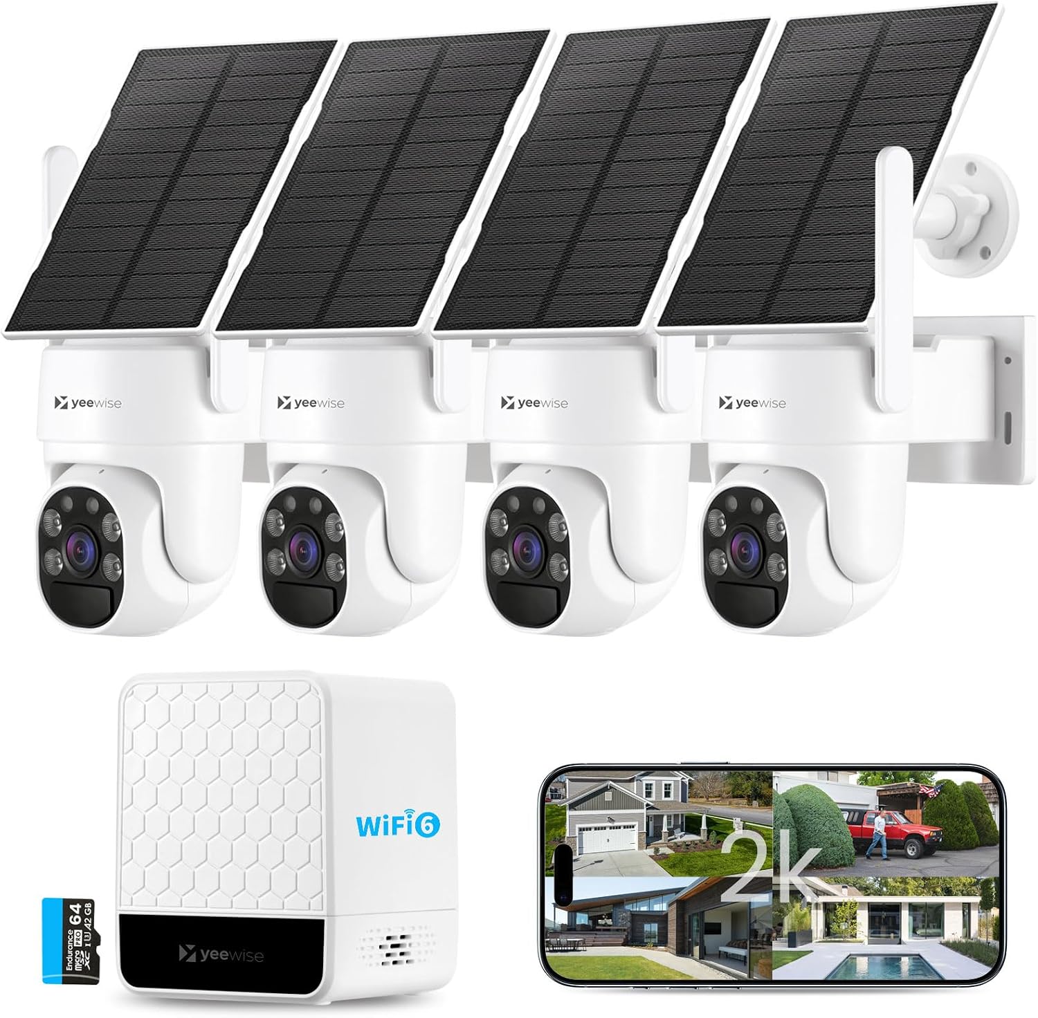 Home Security Cameras No Subscription - Sistema de cámaras de seguridad solares