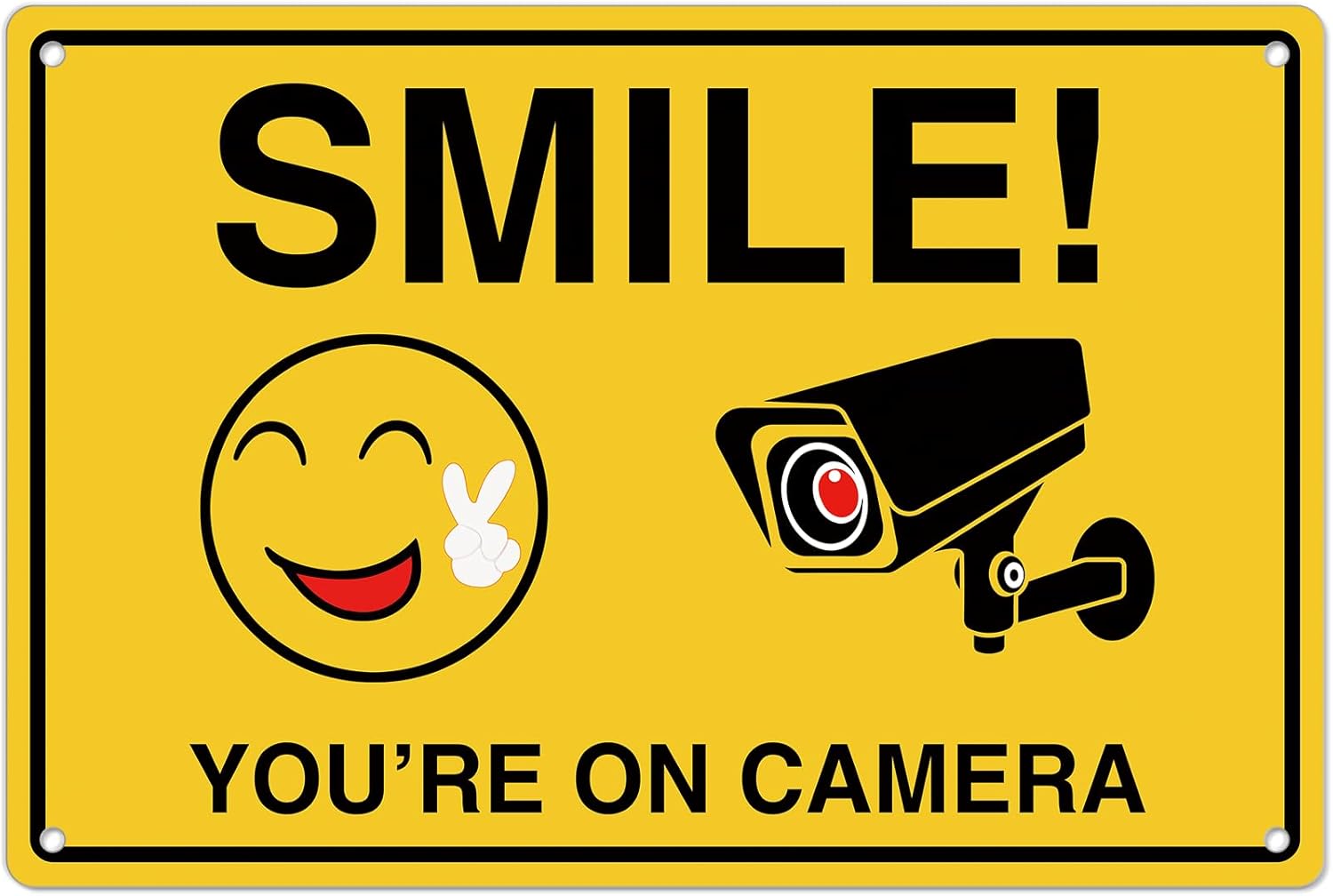 Home Security Camera - Smile Youre On Letreros de cámara;