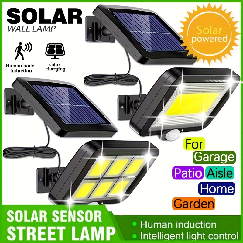 Home Security Beams - Lámpara de pared dividida Solar LED,