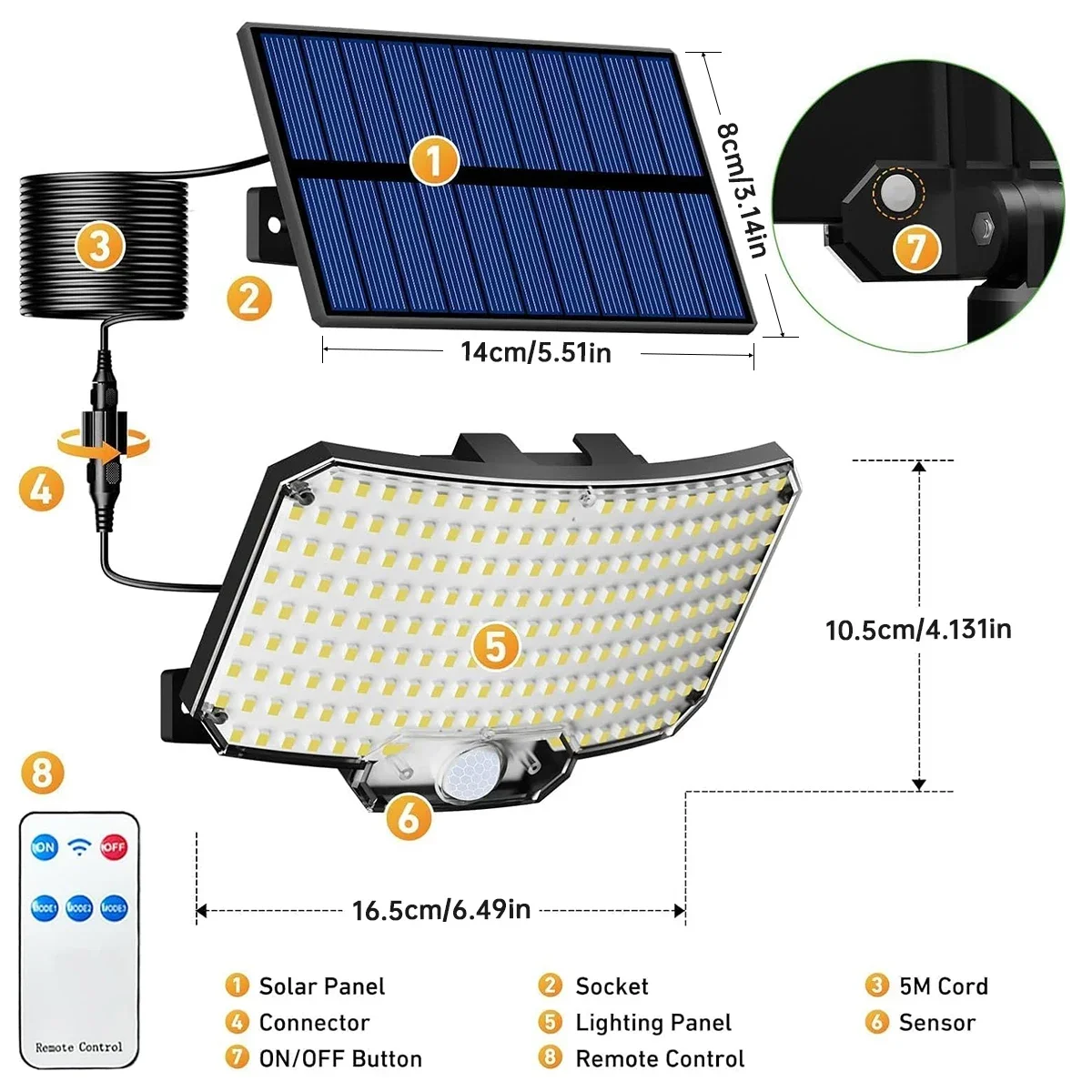 Luces Solares para Exteriores  - Solar Security Light reseña y precio
