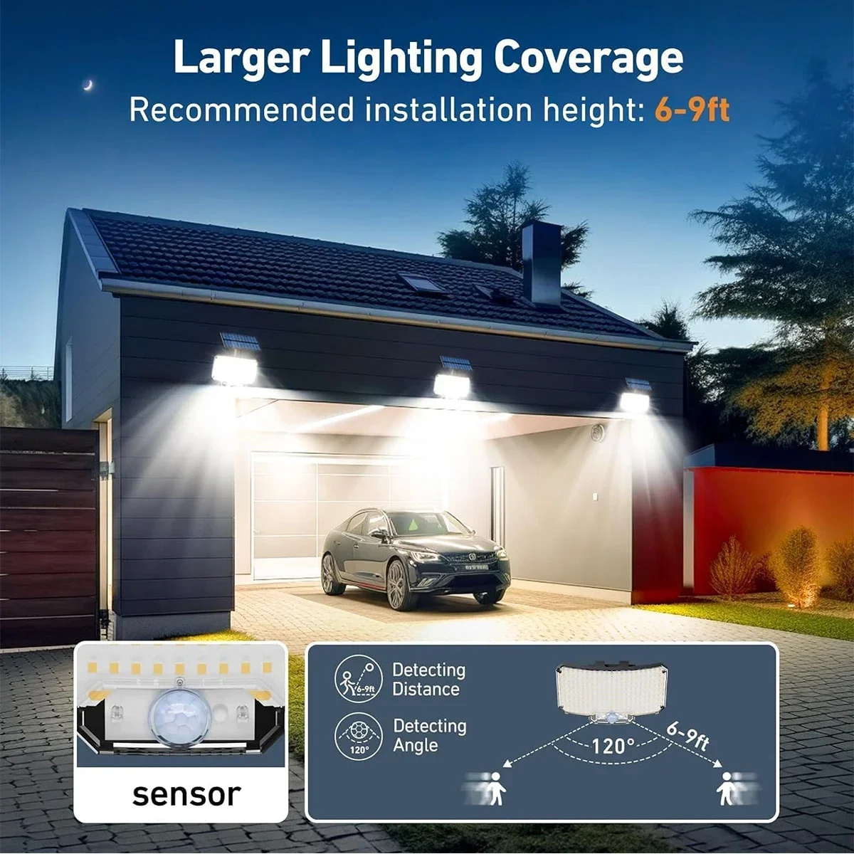 Luces Solares para Exteriores  - Solar Security Light reseña y precio