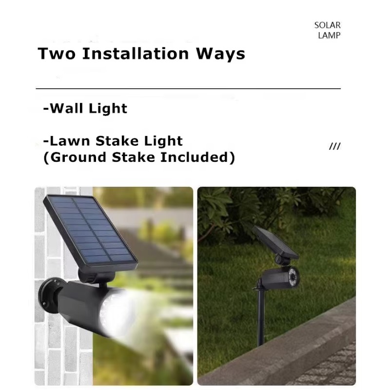 Cámara ficticia de 8 LED, foco - Solar Security Light reseña y precio