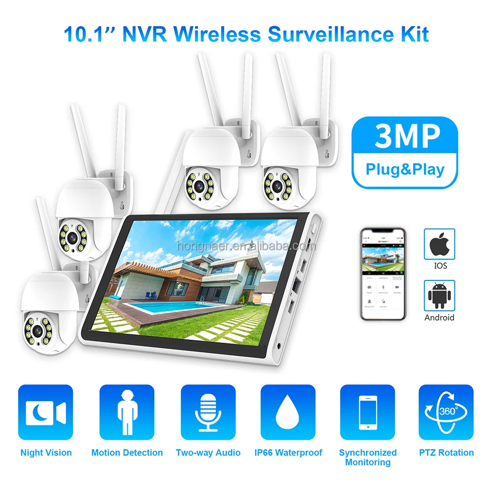 Kit de CCTV Hongnaer 2026, 3MP - Home Security Kit With Camera reseña y precio