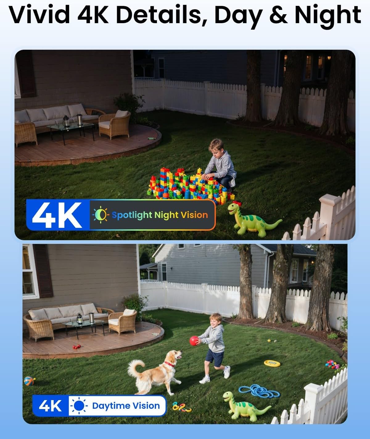 Cámara de Seguridad Solar 4K p - Home Security Cameras No Subscription reseña y precio