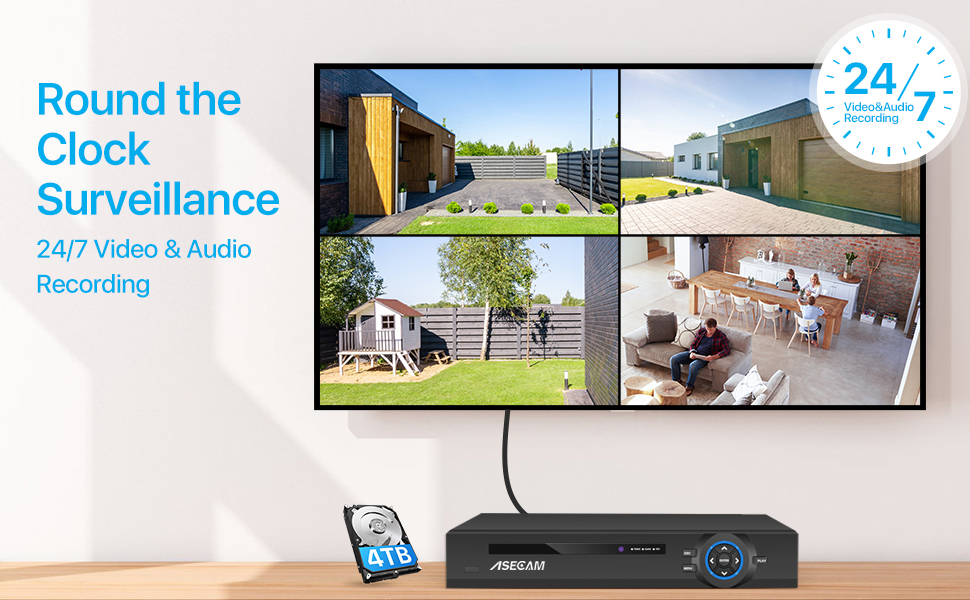 Super 8MP POE NVR grabadora de - Home Security Camera reseña y precio