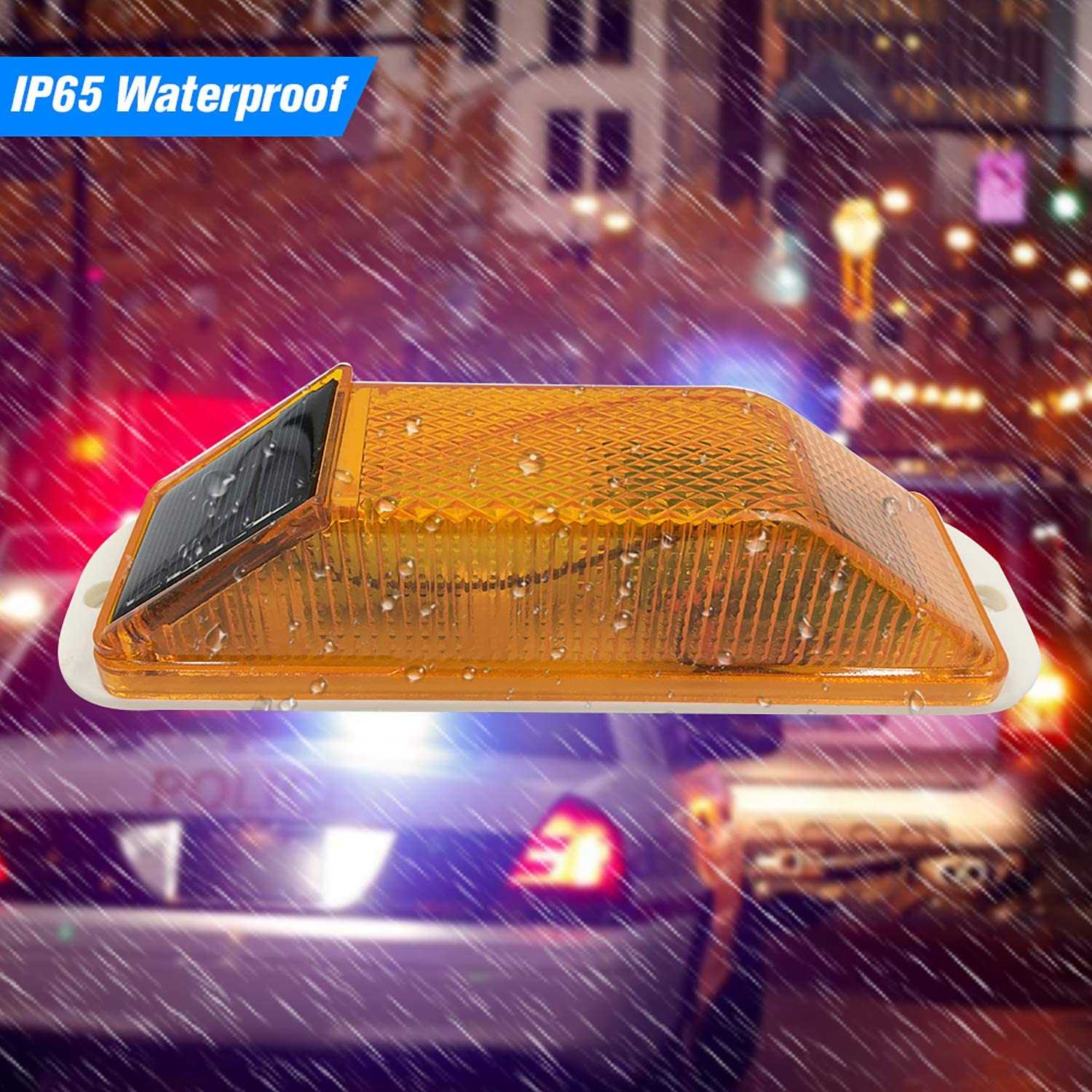 Lámpara LED de advertencia est - Solar Security Light reseña y precio