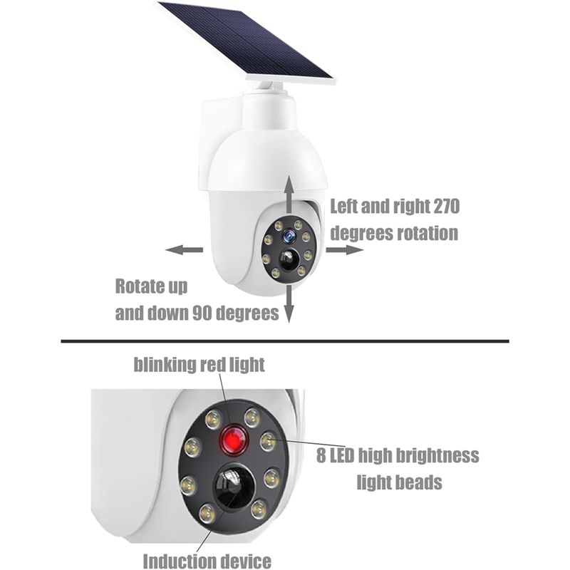 Luz de sensor de vigilancia an - Solar Security Light reseña y precio
