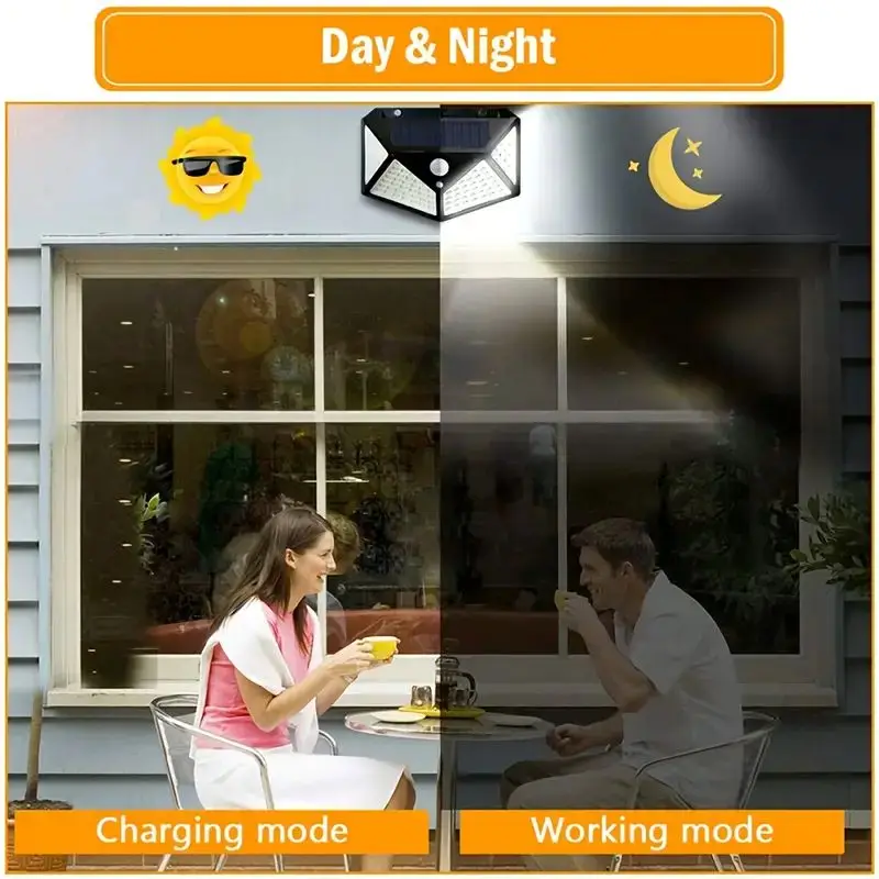 Lámpara Solar de Jardín de 100 - Solar Security Light reseña y precio