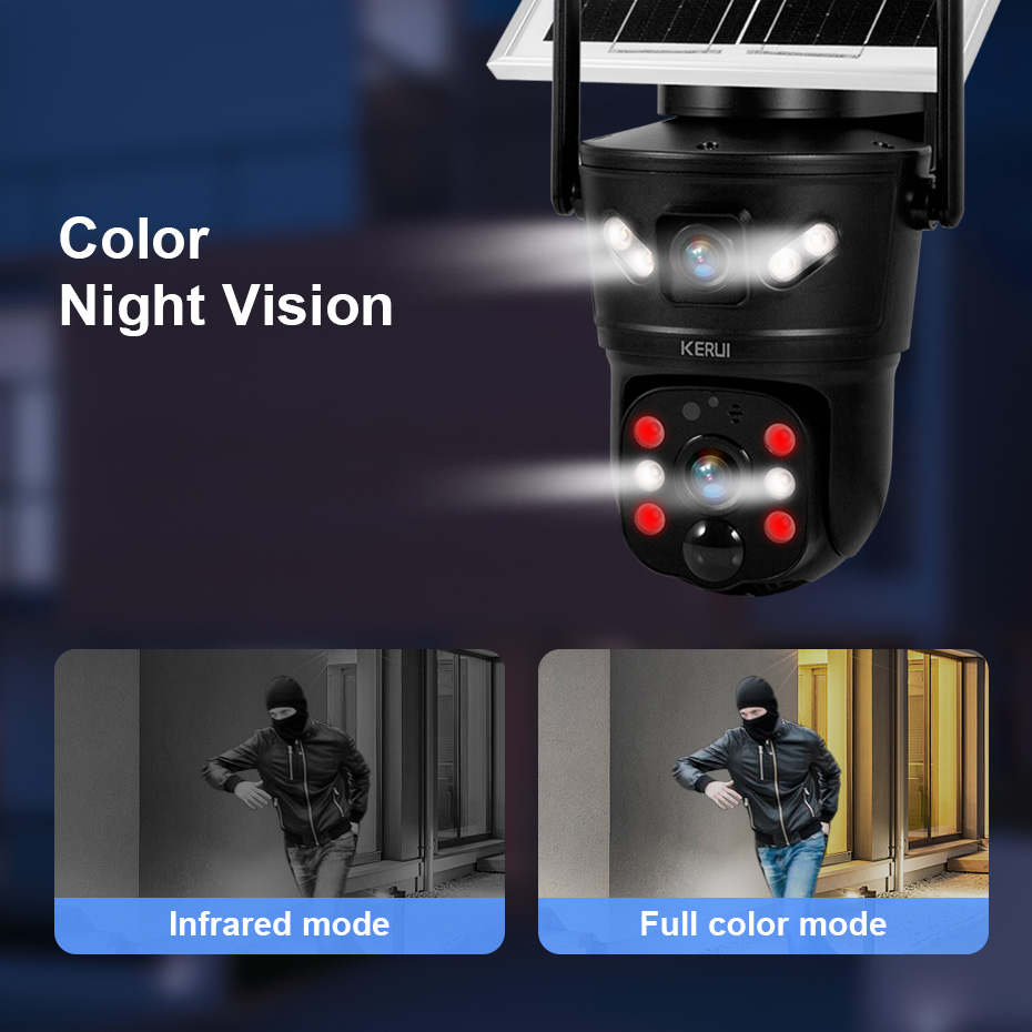 KERUI-cámara Solar para exteri - Home Security And Cctv reseña y precio