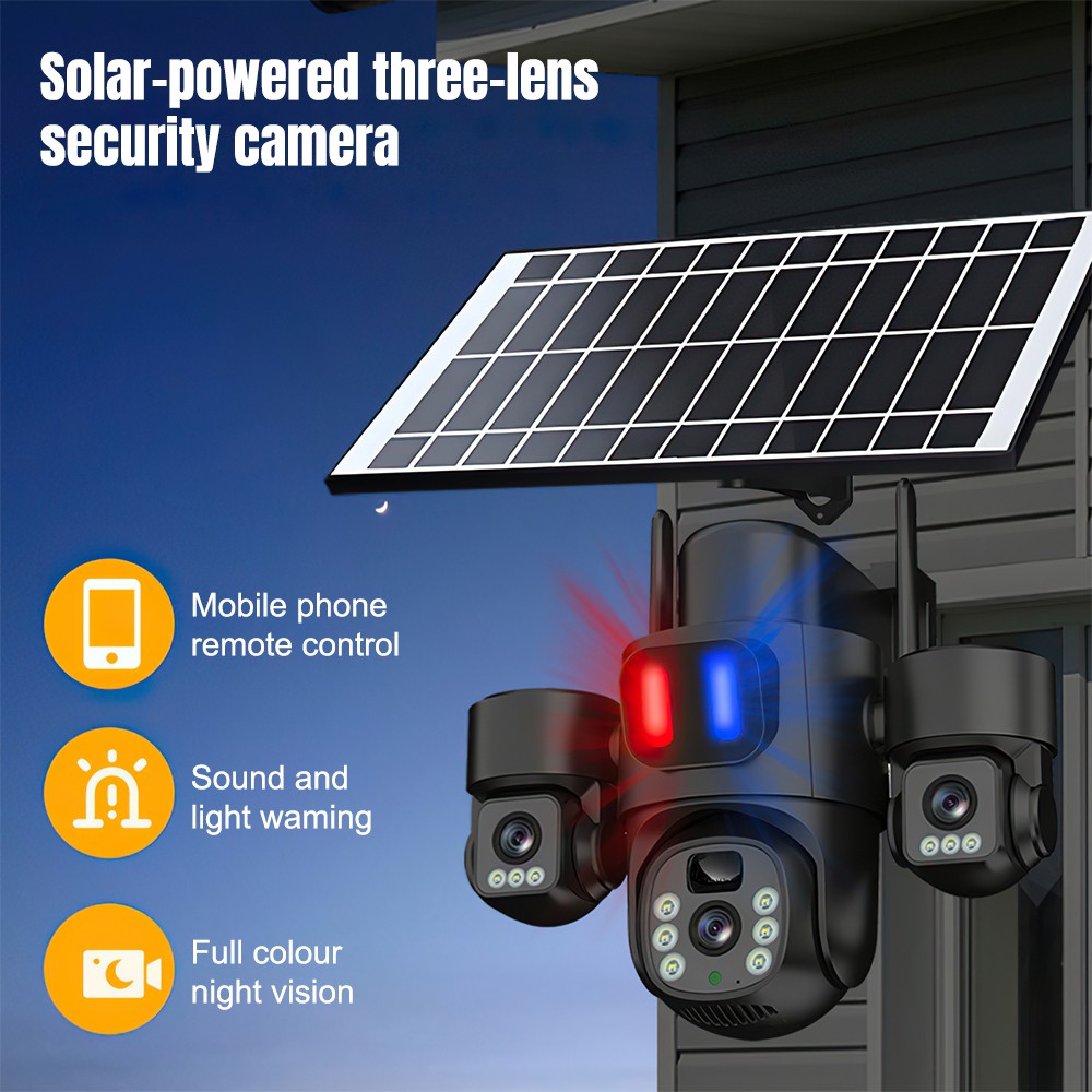 Cámara Solar WiFi PTZ para Ext - Home Security And Cctv reseña y precio