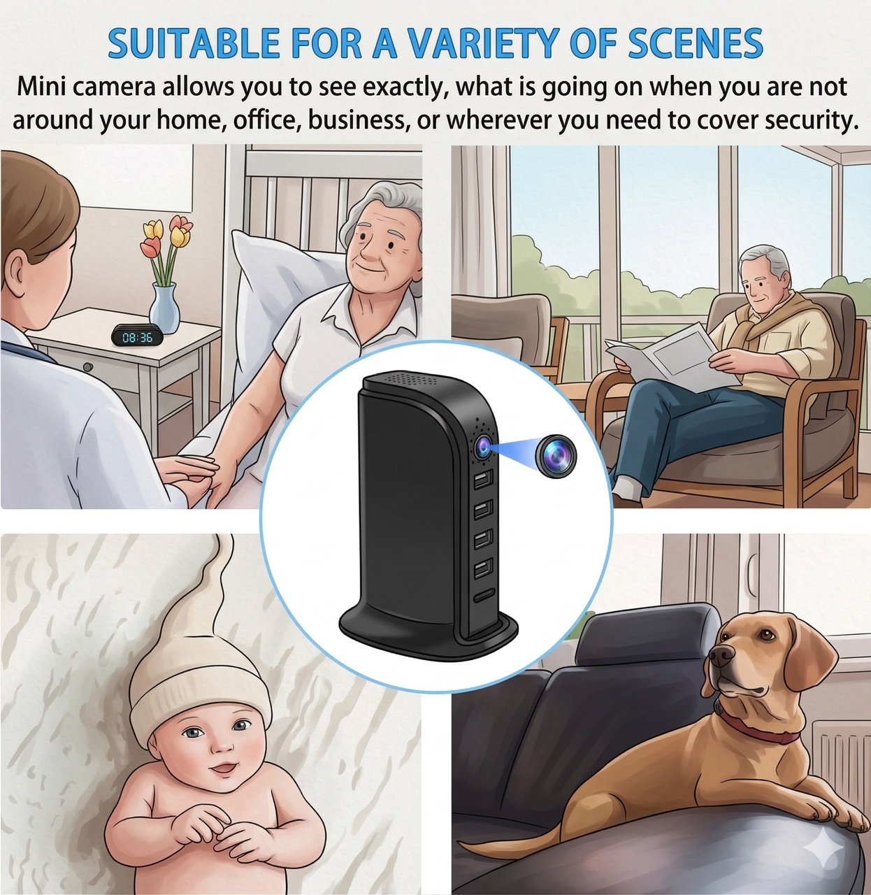 Cámara de Seguridad Wi-Fi Comp - Home Security Officer reseña y precio