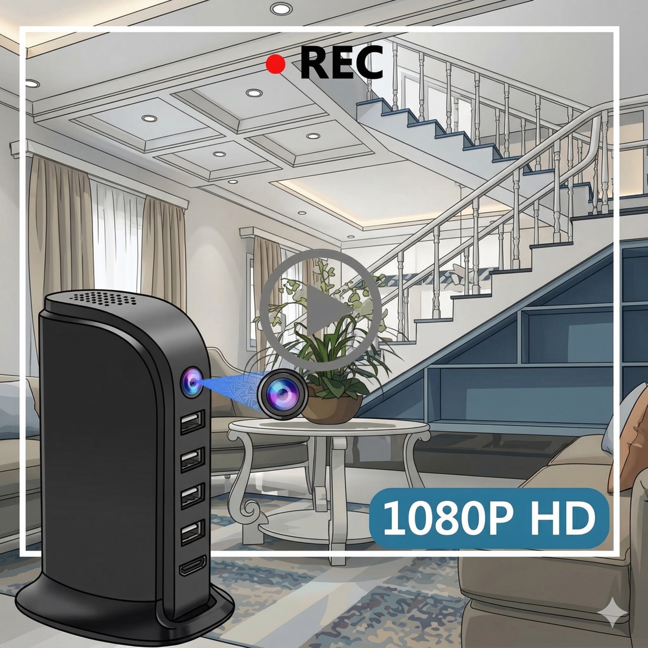 Cámara de Seguridad Wi-Fi Comp - Home Security Officer reseña y precio