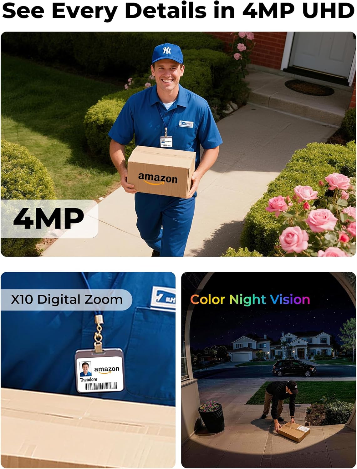 Cámaras de Seguridad Inalámbri - Home Security Cameras No Subscription reseña y precio