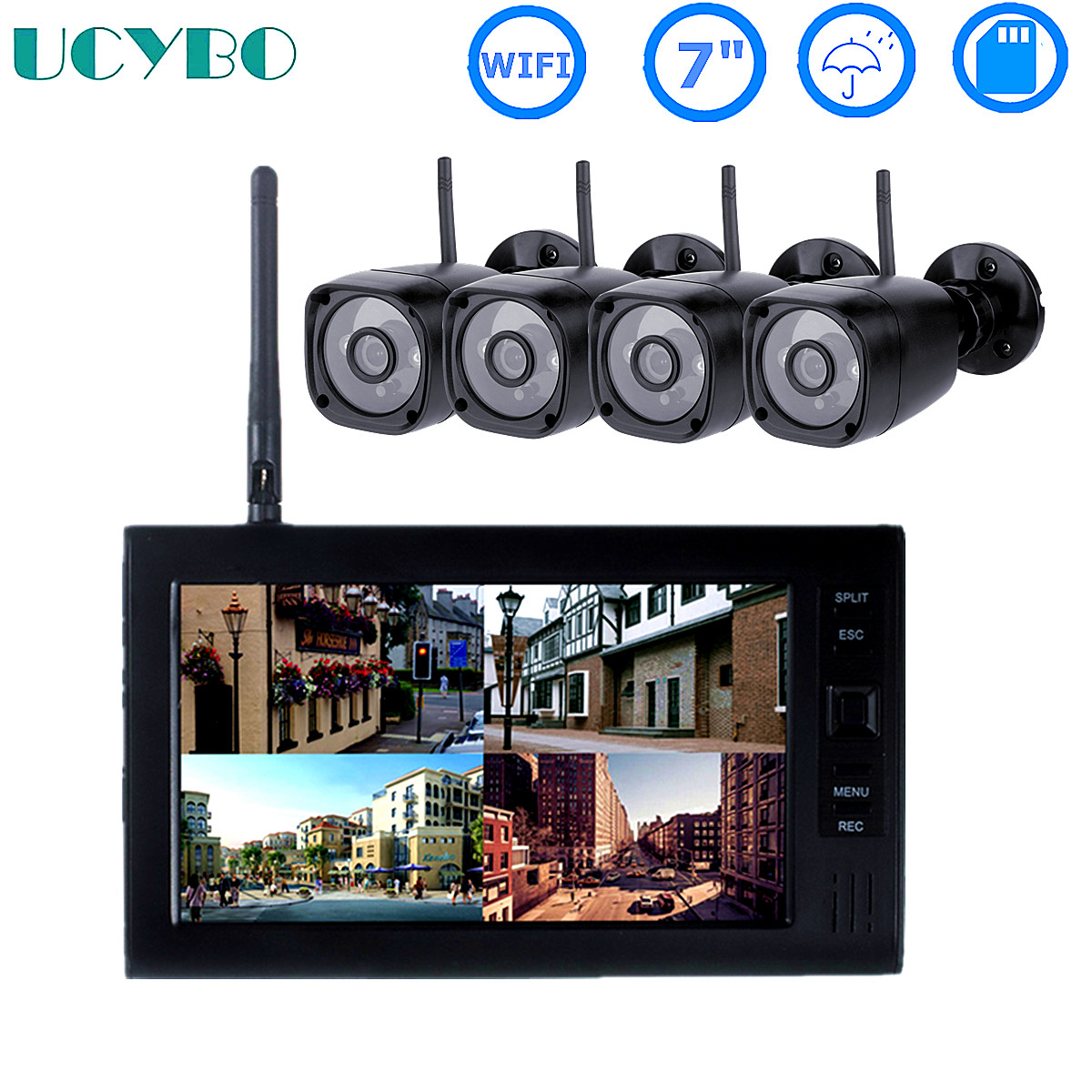 Sistema de seguridad cctv lcd  - Home Security Kit With Camera reseña y precio