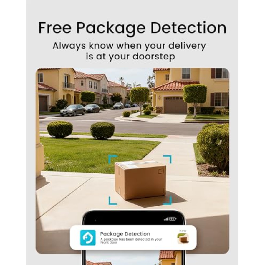 Cámara de timbre inalámbrica p - Home Security Cameras No Subscription reseña y precio